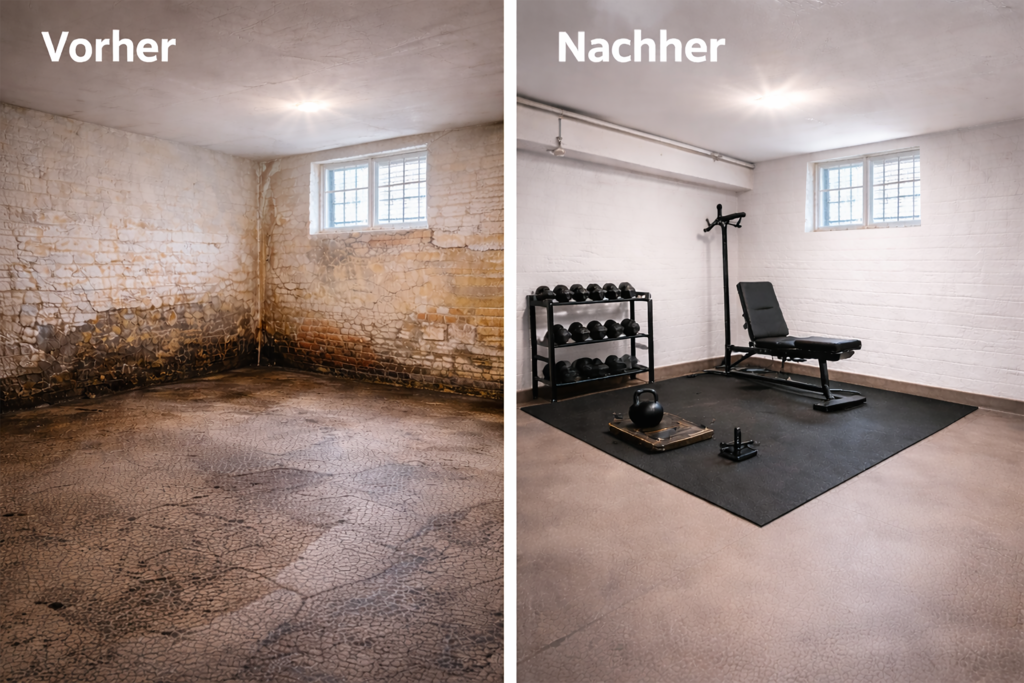 Nutzbare Wohnung im Keller